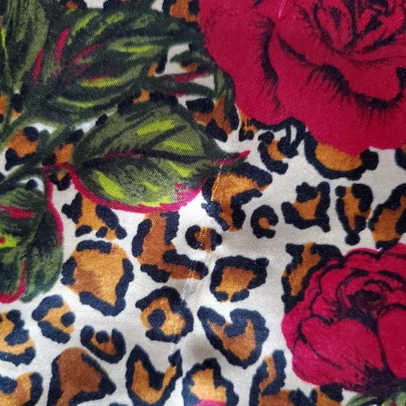 Vintage Cheetah Rose Print Winlar Caftan - Picture 14 of 14